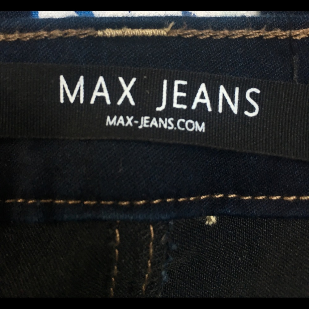 Max jeans clean line dark navy color